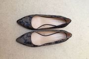 Zara camouflage ponyskin shoes 39