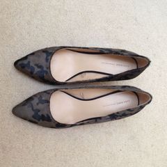 Zara camouflage ponyskin shoes 39