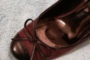 PAVERS   brown with patent toe   size 4