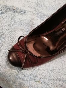 PAVERS   brown with patent toe   size 4