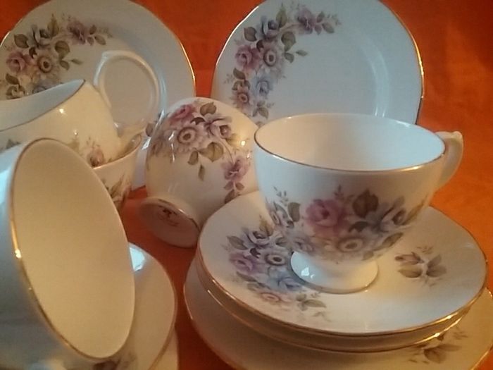 Gainsborough Lavender Floral ChinaTeaset