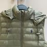 Designer brand Polo Ralph Lauren army khaki Green sleeveless quilted gilet with removable hood BRAND NEW Image 5
