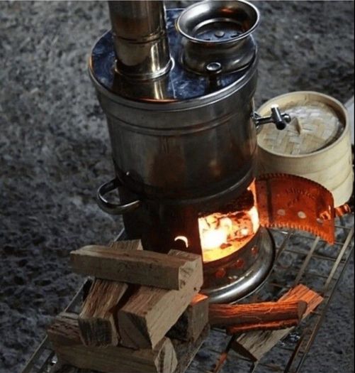 Samovar Brand New Stainless Steel Wood Fired 4L Single Tap (No Teapot)