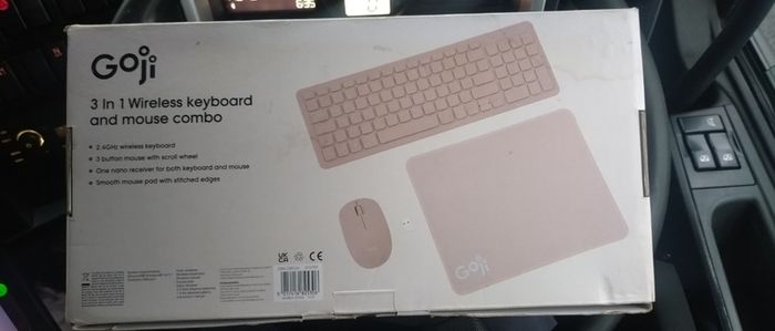 Pink Goji Keyboard & Mouse set wireless Brand New