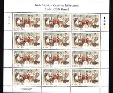 2008 Ireland Irish Music 82c Tulla Ceili Band Commemorative Stamp Sheetlet Plate 1B1B1B1B Mint Never Hinged (MNH)