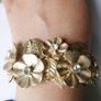 Unique Vintage Floral Cuff Bracelet Image 6