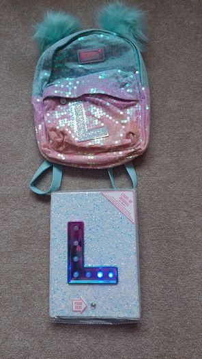 Kids backpack & light-up book