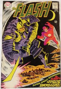 The Flash #180 1st Appearance Baron Katana & Samuroids - Silver Age DC Comics (1968)