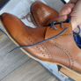 Bowe elegant boys shoes size 35, brown Image 3