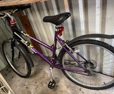 Ladies purple bike