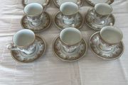 Noritake Ireland porcelain in the Morning Jewel pattern.