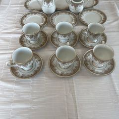 Noritake Ireland porcelain in the Morning Jewel pattern.