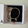 Brand new Pandora Moments Snake Chain Bracelet with green stone charm Image 4