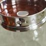 Wine Coaster 9.5 cm. Bottle Slider 925 Sterling Silver Feature English Hallmark Image 4