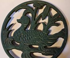 Vintage Cast Pot Trivet Stand