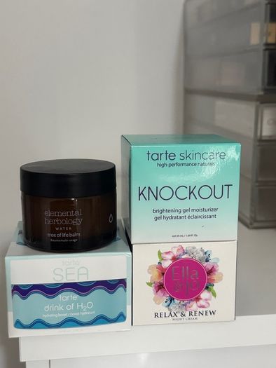 New moisturizer and all over balm