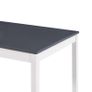 Dining Table White and Grey 140x70x73 cm Pinewood Image 3