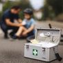 First Aid Box, Medical Box, Carrying Handle, Carry Strap, Aluminium, 40 x 22,5 x 20,5 cm Image 9