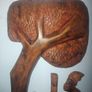 Hand carved wooden plaque Image 7
