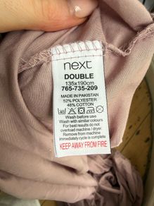 NEXT double bed fitted sheet