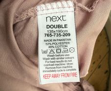 NEXT double bed fitted sheet