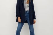Mango Faux fur hooded coat size XS
