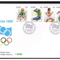 1996 Ireland Olympics & Paralympic Games, Atlanta Stamps An Post First Day Cover (FDC)