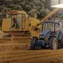 "Harvesting" and "Haymaking" framed prints by Trevor Mitchell Image 3