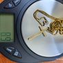 9ct gold cross and chain Image 9