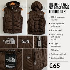 North Face 550 Goose Down Hooded Gilet