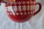 3 Nordic Tree Christmas Mugs / Soup Bowls