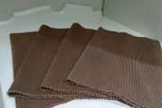 Set Of 4 Chocolate Colour Placemats / 100% Cotton