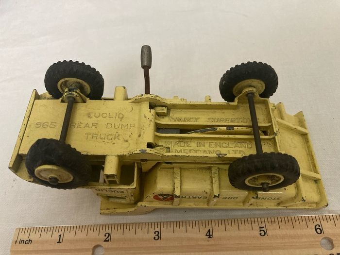 Dinky 965. Euclid rear dump truck. Great paintwork.