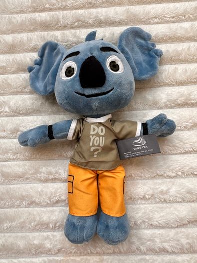 Sandaya Blue Koala Plush approx. 25 cm. Head a bit loose used Please see photos