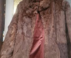 Vintage brown real fur ladies jacket (post incl)