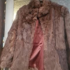 Vintage brown real fur ladies jacket (post incl)