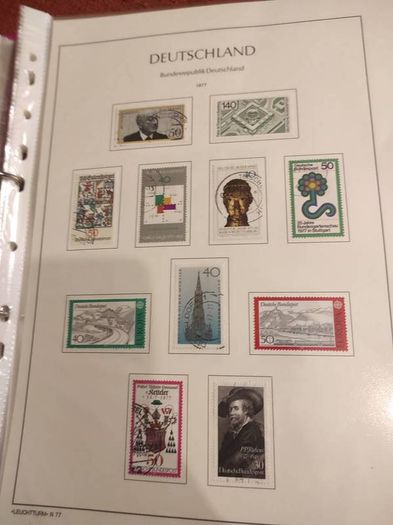 GERMANY 1975-82 album with stamps