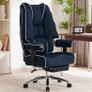 Big & Tall Ergonomic Desk Chair with 14cm Pocket Spring Seat (Sofa Comfort), Breathable High Back Computer Chair with Lumbar Support (Mesh Dark Blue) Image 3