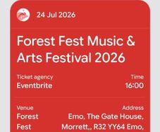 Forest fest tickets with camping passes