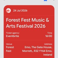 Forest fest tickets with camping passes