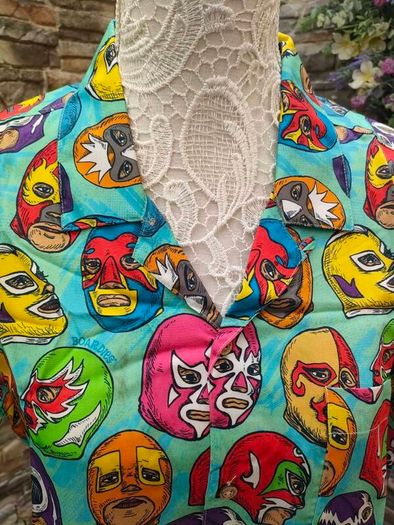 Boardies Lucha Libra shirt wrestling size Medium spring summer holidays festival outfit Brand New Postage included