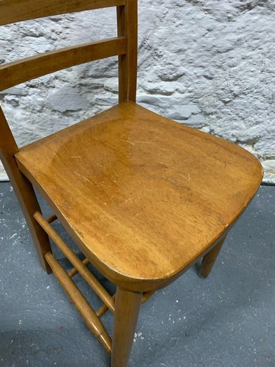 Set of 4 Vintage Elm Dining Chairs.