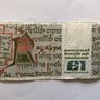 1989 Irish 1 Punt Pound Note Image 2
