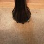 Two vintage tall glass vase & flowers Image 3