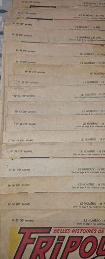 17x rare 1950 fripounet & marisette - inc. christmas eve issue #52