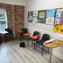 School chairs with built in desktop Image 2