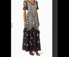 Needle & Thread embellished sequin gown NEW