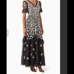 Needle & Thread embellished sequin gown NEW