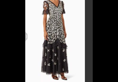 Needle & Thread embellished sequin gown NEW