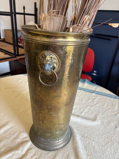 Vintage brass umbrella holder